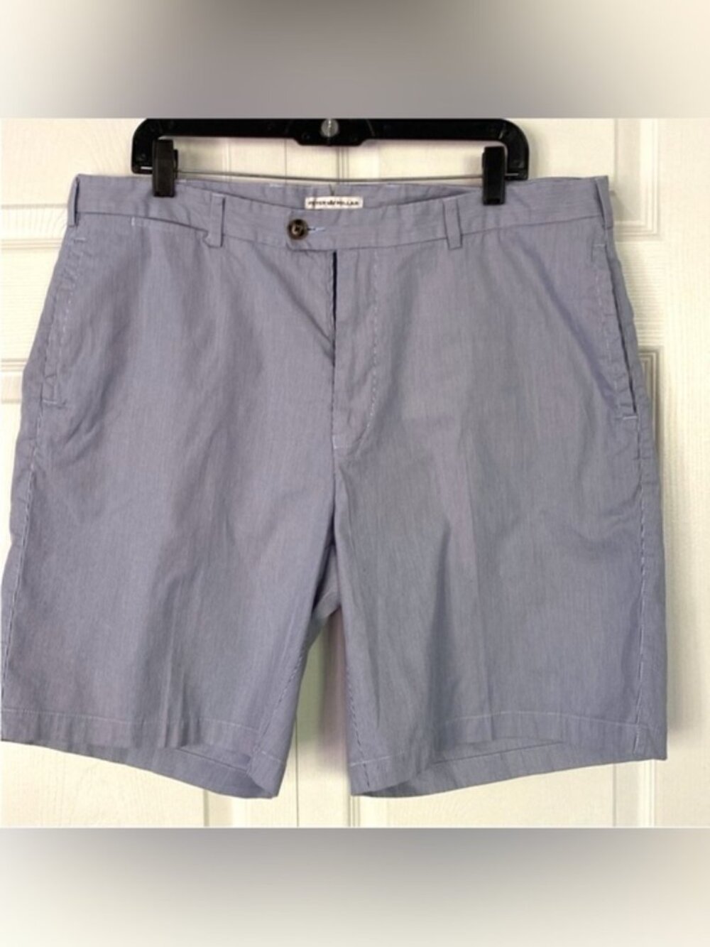 Peter Millar Man’s Shorts 9” Pinstripe Cotton-Blend Shorts  size 38